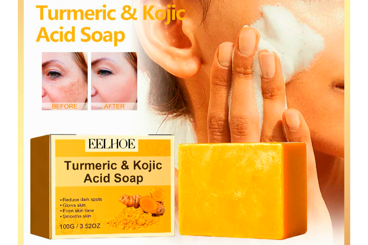 Jabón de Cúrcuma y Ácido Kójico