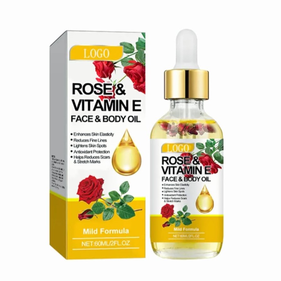 Rose & Vitamin E Face and Body Oil